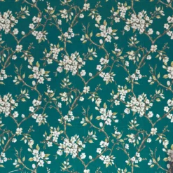 Boutique Eliza Teal Floral Smooth Wallpaper