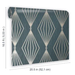 Boutique Marquise Emerald Geometric Gold Effect Textured Wallpaper -Rust-Oleum Shop boutique marquise emerald geometric gold effect textured wallpaper5011583445305 01t