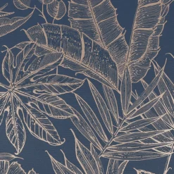 Boutique Paradise Blue Leaves Smooth Wallpaper -Rust-Oleum Shop boutique paradise blue leaves smooth wallpaper5011583495553 03c bq