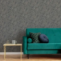 Boutique Paradise Brown Leaves Smooth Wallpaper -Rust-Oleum Shop boutique paradise brown leaves smooth wallpaper5011583495614 02i bq