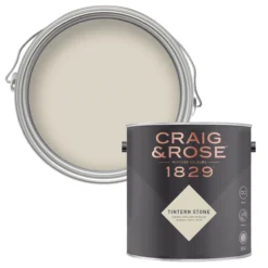 Craig & Rose 1829 Tintern Stone Chalky Emulsion Paint, 2.5L