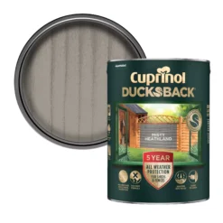 Cuprinol Ducksback Misty Heathland Matt Arbours, Fencing, Gates, Sheds & Summerhouses Treatment, 5L