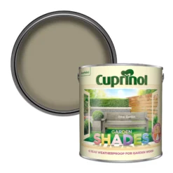 Cuprinol Garden Shades Olive Garden Matt Multi-surface Exterior Wood Paint, 2.5L