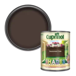 Cuprinol Garden Shades Seasoned Oak Matt Multi-surface Exterior Wood Paint, 1L