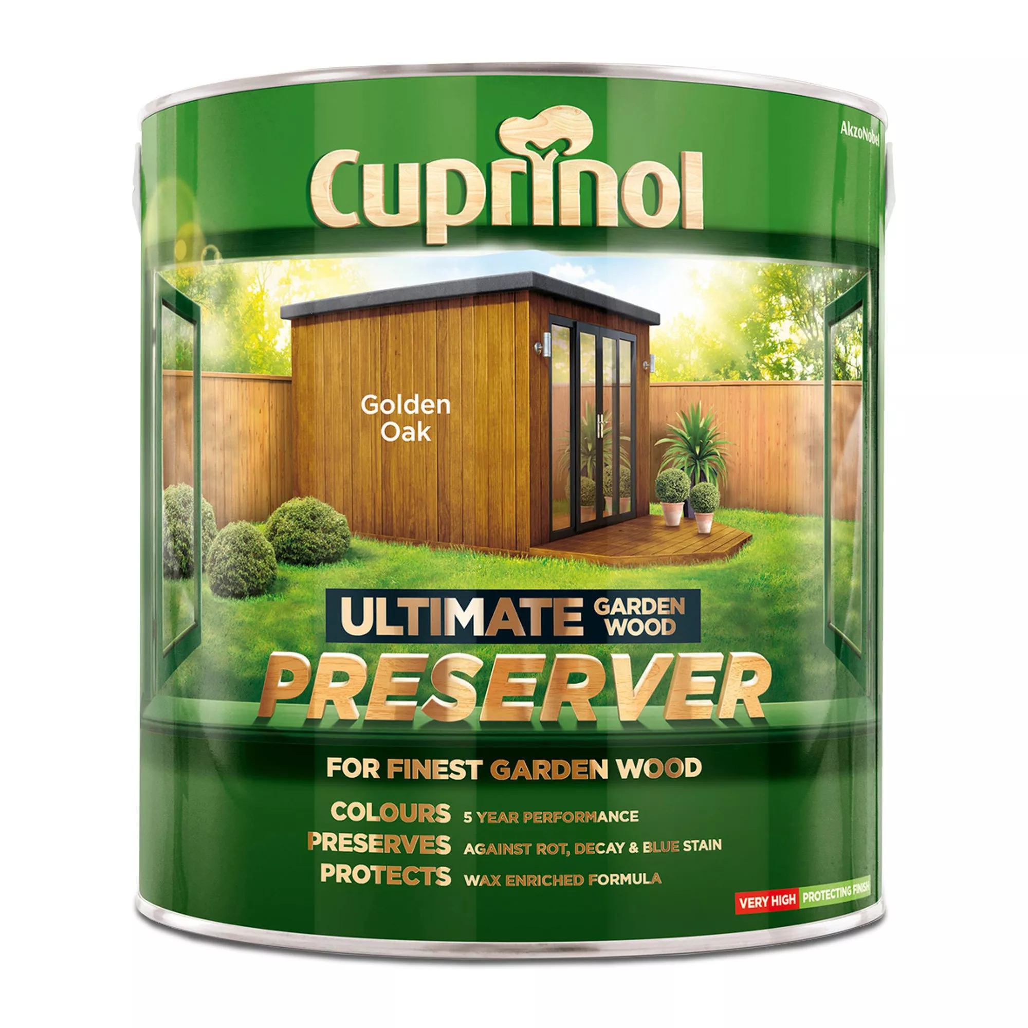 Cuprinol Ultimate Golden Oak Matt Arbours, Fencing, Gates, Sheds & Summerhouses Preserver, 4L 4 Cuprinol Ultimate Golden Oak Matt Arbours, Fencing, Gates, Sheds & Summerhouses Preserver, 4L - Image 2