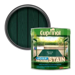 Cuprinol Vermont Green Matt Decking Wood Stain, 2.5L