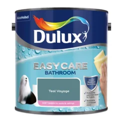 Dulux Easycare Bathroom Teal Voyage Soft Sheen Wall Paint, 2.5L -Rust-Oleum Shop dulux easycare bathroom teal voyage soft sheen wall paint 2 5l5010212668603 08c bq
