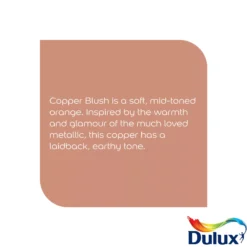 Dulux Easycare Kitchen Copper Blush Matt Wall Paint, 2.5L -Rust-Oleum Shop dulux easycare kitchen copper blush matt wall paint 2 5l5010212668429 36c bq