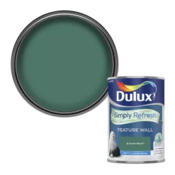 Dulux One Coat Emerald Glade Matt Emulsion Paint, 1.25L