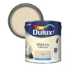 Dulux Walls & Ceilings Ivory Matt Emulsion Paint, 2.5L