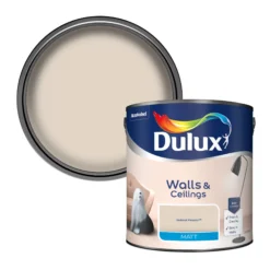 Dulux Walls & Ceilings Natural Hessian Matt Emulsion Paint, 2.5L