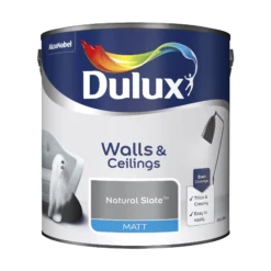 Dulux Walls & Ceilings Natural Slate Matt Emulsion Paint, 2.5L -Rust-Oleum Shop dulux walls ceilings natural slate matt emulsion paint 2 5l5010212618202 02c bq