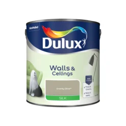 Dulux Walls & Ceilings Overtly Olive Silk Emulsion Paint, 2.5L -Rust-Oleum Shop dulux walls ceilings overtly olive silk emulsion paint 2 5l5010212640142 08c bq