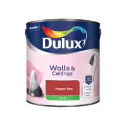 Dulux Walls & Ceilings Pepper Red Silk Emulsion Paint, 2.5L -Rust-Oleum Shop dulux walls ceilings pepper red silk emulsion paint 2 5l5010212640081 08c bq