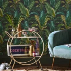Envy Leaf It Out Twilight Tropical Smooth Wallpaper -Rust-Oleum Shop envy leaf it out twilight tropical smooth wallpaper5011583531350 20i