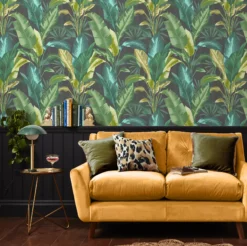 Envy Leaf It Out Twilight Tropical Smooth Wallpaper -Rust-Oleum Shop envy leaf it out twilight tropical smooth wallpaper5011583531350 21i