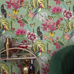 Envy Paradiso Multicolour Floral Smooth Wallpaper -Rust-Oleum Shop envy paradiso multicolour floral smooth wallpaper5011583528268 20i
