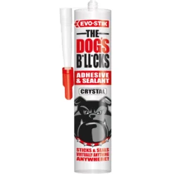 Evo-Stik Dogs B*ll*cks Crystal Skirting Board Grab Adhesive & Sealant 290ml