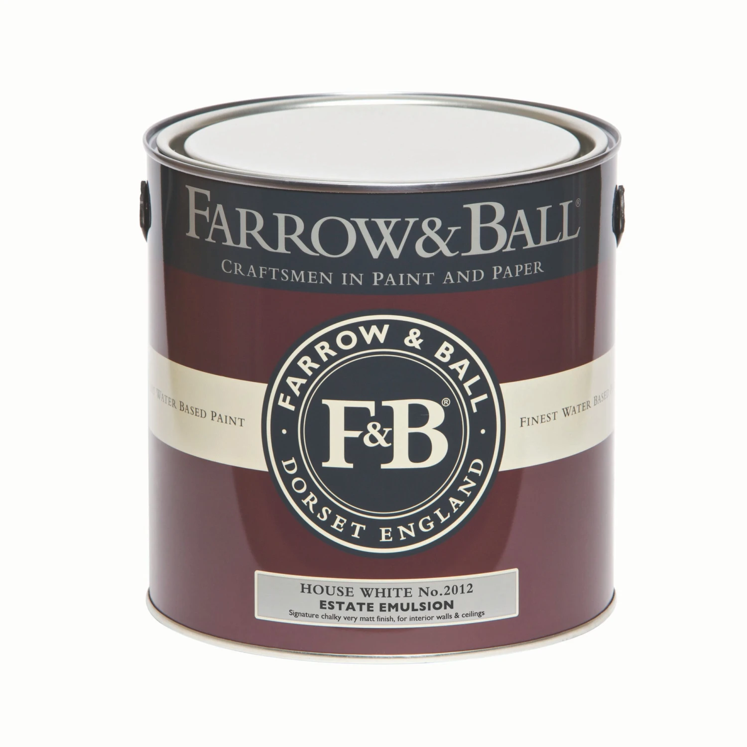 Farrow & Ball Estate House White No.2012 Matt Emulsion Paint, 2.5L 4 Farrow & Ball Estate House White No.2012 Matt Emulsion Paint, 2.5L - Image 2