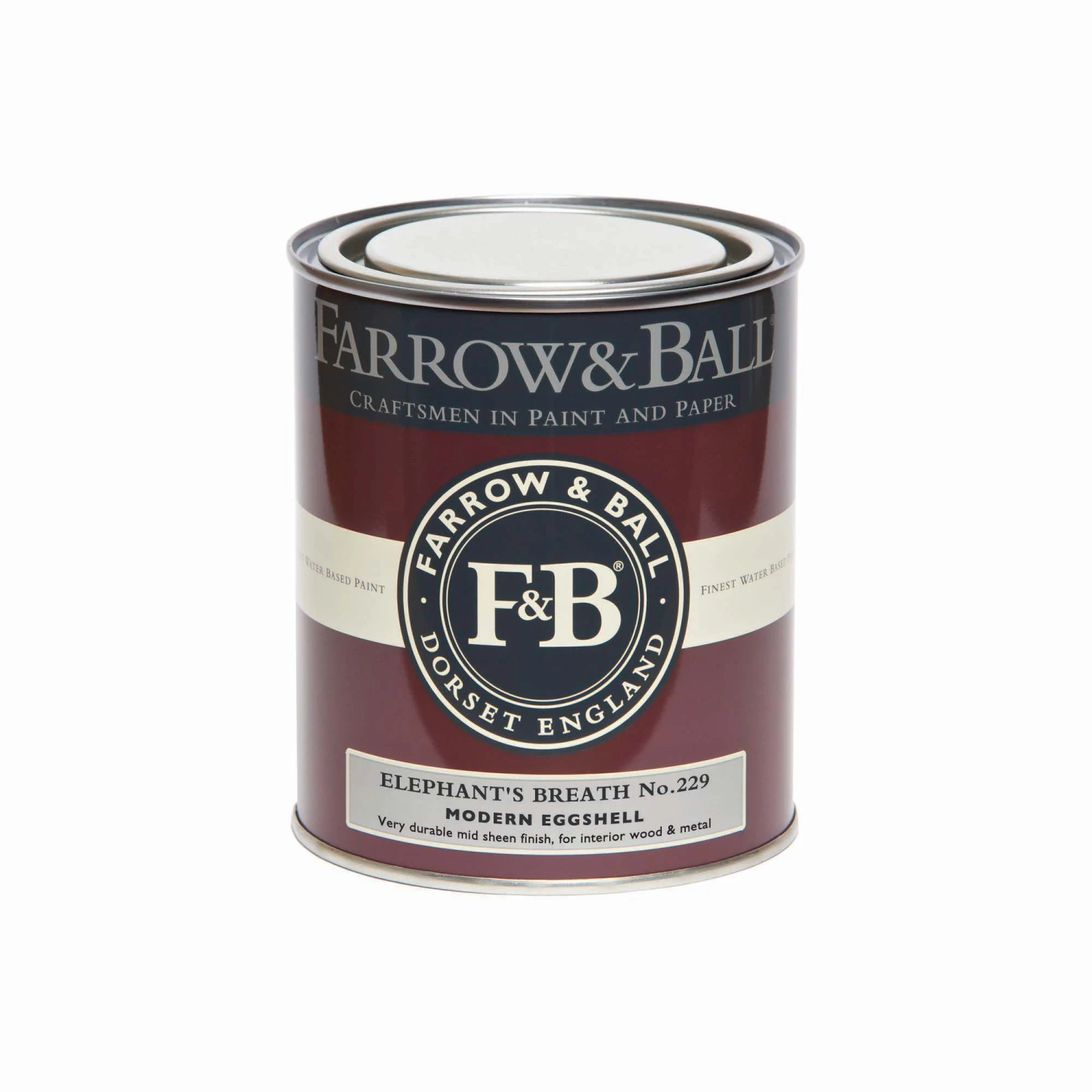 Farrow & Ball Modern Elephant's Breath No.229 Eggshell Paint, 750ml 4 Farrow & Ball Modern Elephant's Breath No.229 Eggshell Paint, 750ml - Image 2