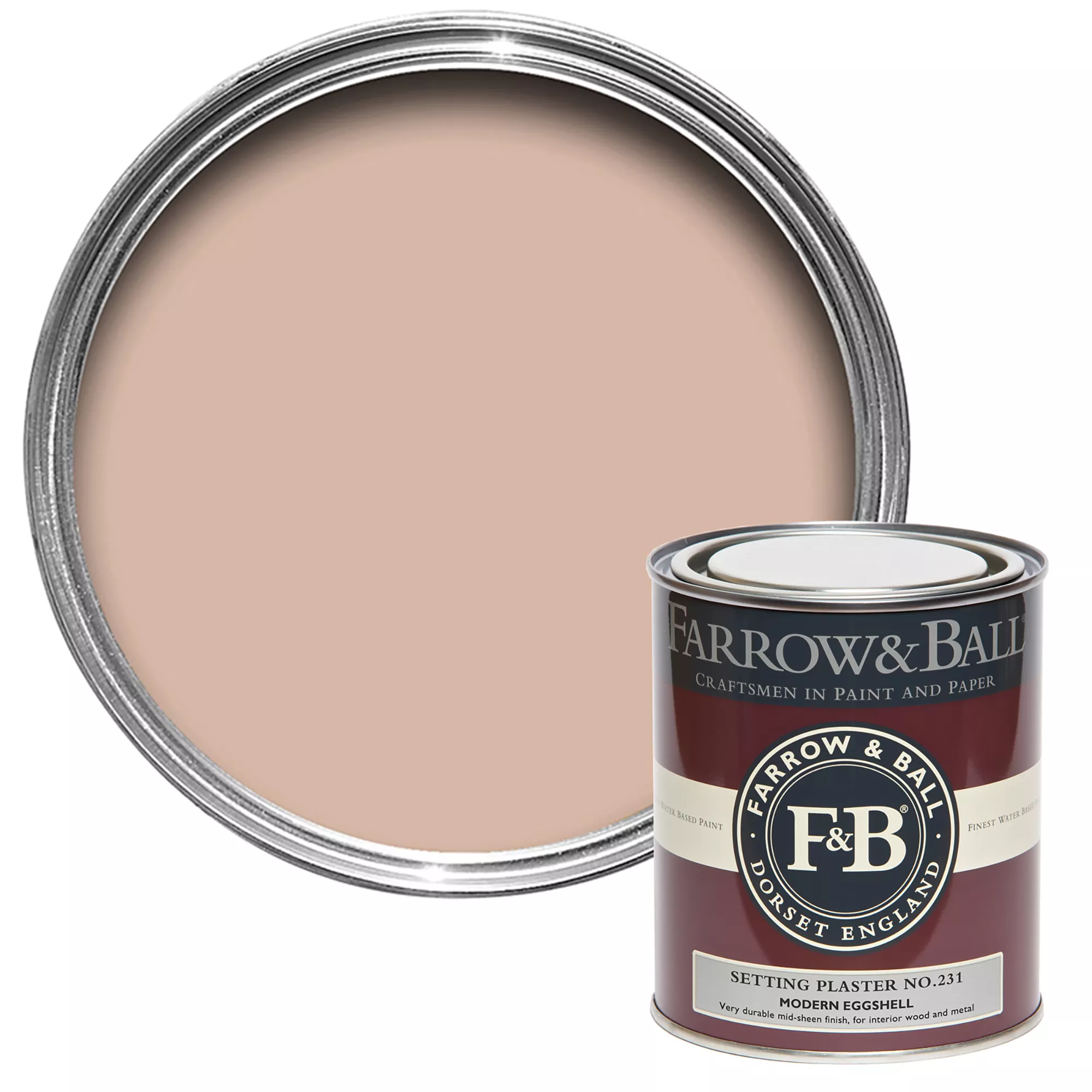 Farrow & Ball Modern Setting Plaster No.231 Eggshell Paint, 750ml 3 Farrow & Ball Modern Setting Plaster No.231 Eggshell Paint, 750ml