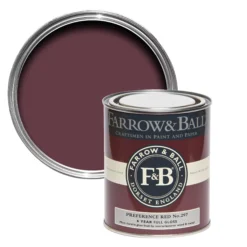 Farrow & Ball Preference Red No.297 Gloss Metal & Wood Paint, 750ml