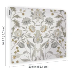 GoodHome Acuama Grey & Yellow Ornamental Metallic Effect Textured Wallpaper -Rust-Oleum Shop goodhome acuama grey yellow ornamental metallic effect textured wallpaper5059340408446 02t