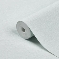 GoodHome Arceau Green Fabric Effect Textured Wallpaper