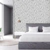 GoodHome Astennu Black & White Spot Monochrome Effect Smooth Wallpaper -Rust-Oleum Shop goodhome astennu black white spot monochrome effect smooth wallpaper5059340213491 02i bq