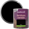 GoodHome Black Satin Multi-surface Furniture Wood Varnish, 750ml -Rust-Oleum Shop goodhome black satin multi surface furniture wood varnish 750ml5059340486864 21c