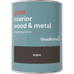 GoodHome Bogotá Gloss Metal & Wood Paint, 750ml -Rust-Oleum Shop goodhome bogota gloss metal wood paint 750ml5036581061685 02c BQ