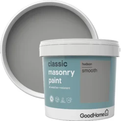 GoodHome Classic Hudson Smooth Matt Masonry Paint, 5L -Rust-Oleum Shop goodhome classic hudson smooth matt masonry paint 5l3663602521020 37c