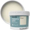 GoodHome Classic Vail Smooth Matt Masonry Paint, 10L