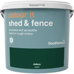 GoodHome Colour It Dalkey Matt Fence & Shed Stain, 5L
