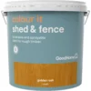 GoodHome Colour It Golden Oak Matt Fence & Shed Stain, 9L -Rust-Oleum Shop goodhome colour it golden oak matt fence shed stain 9l5036581089160 02c