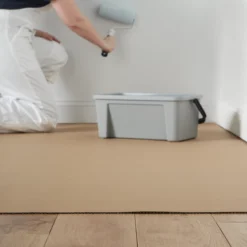 GoodHome Corrugated Paper Dust Sheet, (L)12m, (W)0.6m -Rust-Oleum Shop goodhome corrugated paper dust sheet l 12m w 0 6m5059340015262 31i