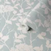 GoodHome Danesfield Blue Leaves Smooth Wallpaper -Rust-Oleum Shop goodhome danesfield blue leaves smooth wallpaper5059340410692 01c