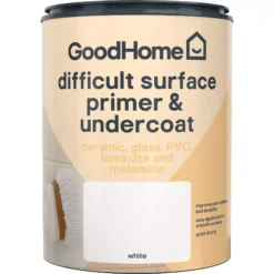 GoodHome Difficult Surfaces White Primer & Undercoat, 750ml