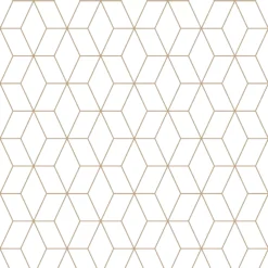 GoodHome Donnington Cream Geometric Metallic Effect Smooth Wallpaper -Rust-Oleum Shop goodhome donnington cream geometric metallic effect smooth wallpaper5059340410340 02c