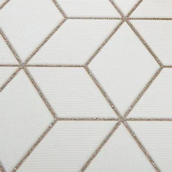 GoodHome Donnington Cream Geometric Metallic Effect Smooth Wallpaper -Rust-Oleum Shop goodhome donnington cream geometric metallic effect smooth wallpaper5059340410340 37c bq