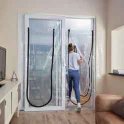 GoodHome Double Doorway Dust Guard -Rust-Oleum Shop goodhome double doorway dust guard5059340015330 41i