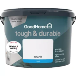 GoodHome Durable Alberta Matt Emulsion Paint, 2.5L -Rust-Oleum Shop goodhome durable alberta matt emulsion paint 2 5l3663602413578 02c