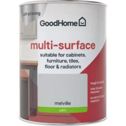 GoodHome Durable Melville Satin Multi-surface Paint, 750ml -Rust-Oleum Shop goodhome durable melville satin multi surface paint 750ml3663602585817 02c