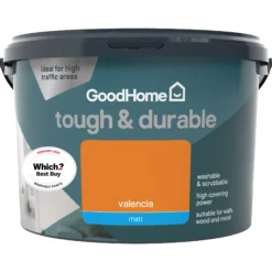 GoodHome Durable Valencia Matt Emulsion Paint, 2.5L -Rust-Oleum Shop goodhome durable valencia matt emulsion paint 2 5l3663602406006 02c