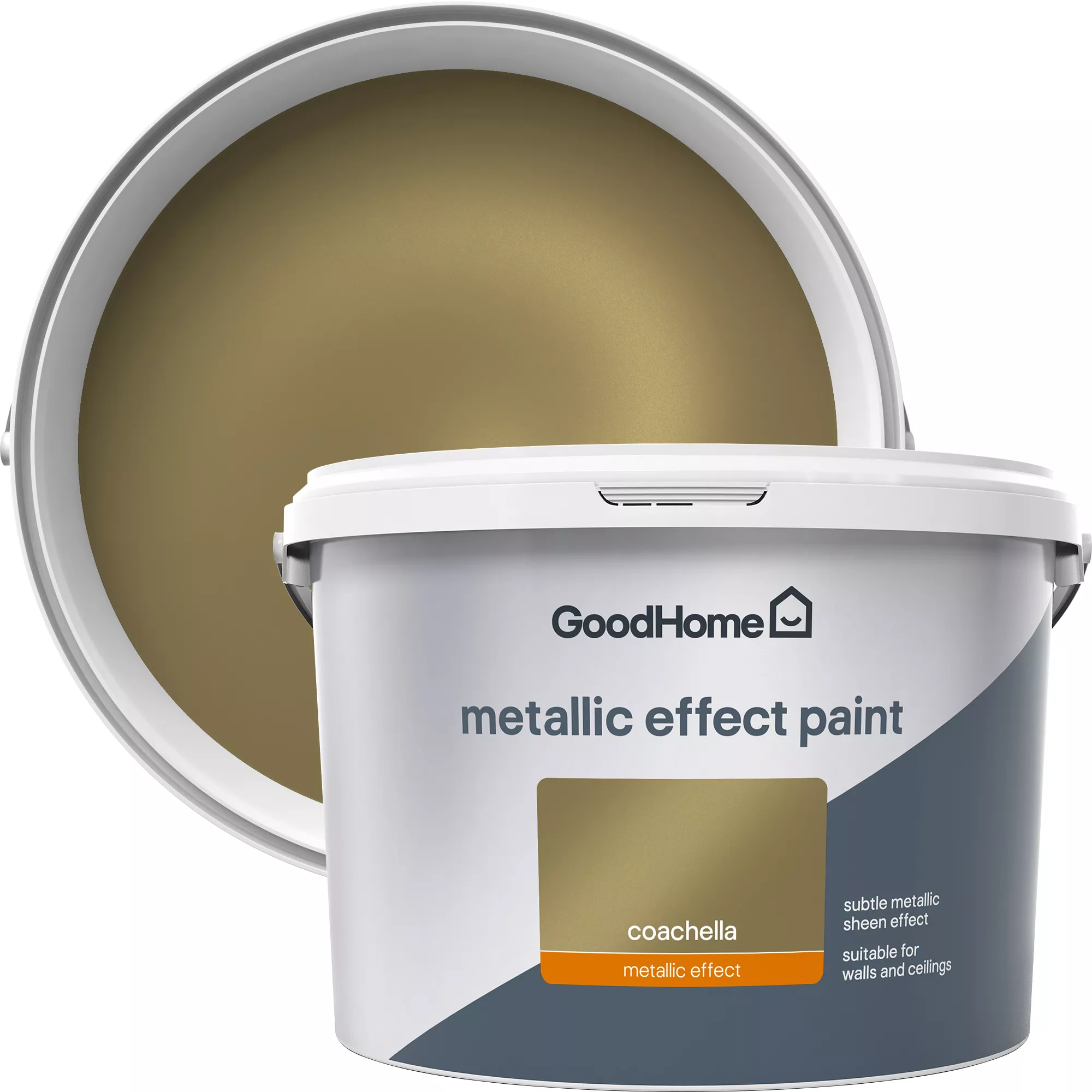 GoodHome Feature Wall Coachella Metallic Effect Emulsion Paint, 2L 3 GoodHome Feature Wall Coachella Metallic Effect Emulsion Paint, 2L