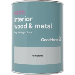 GoodHome Hamptons Satin Metal & Wood Paint, 750ml -Rust-Oleum Shop goodhome hamptons satin metal wood paint 750ml5036581059422 02c BQ
