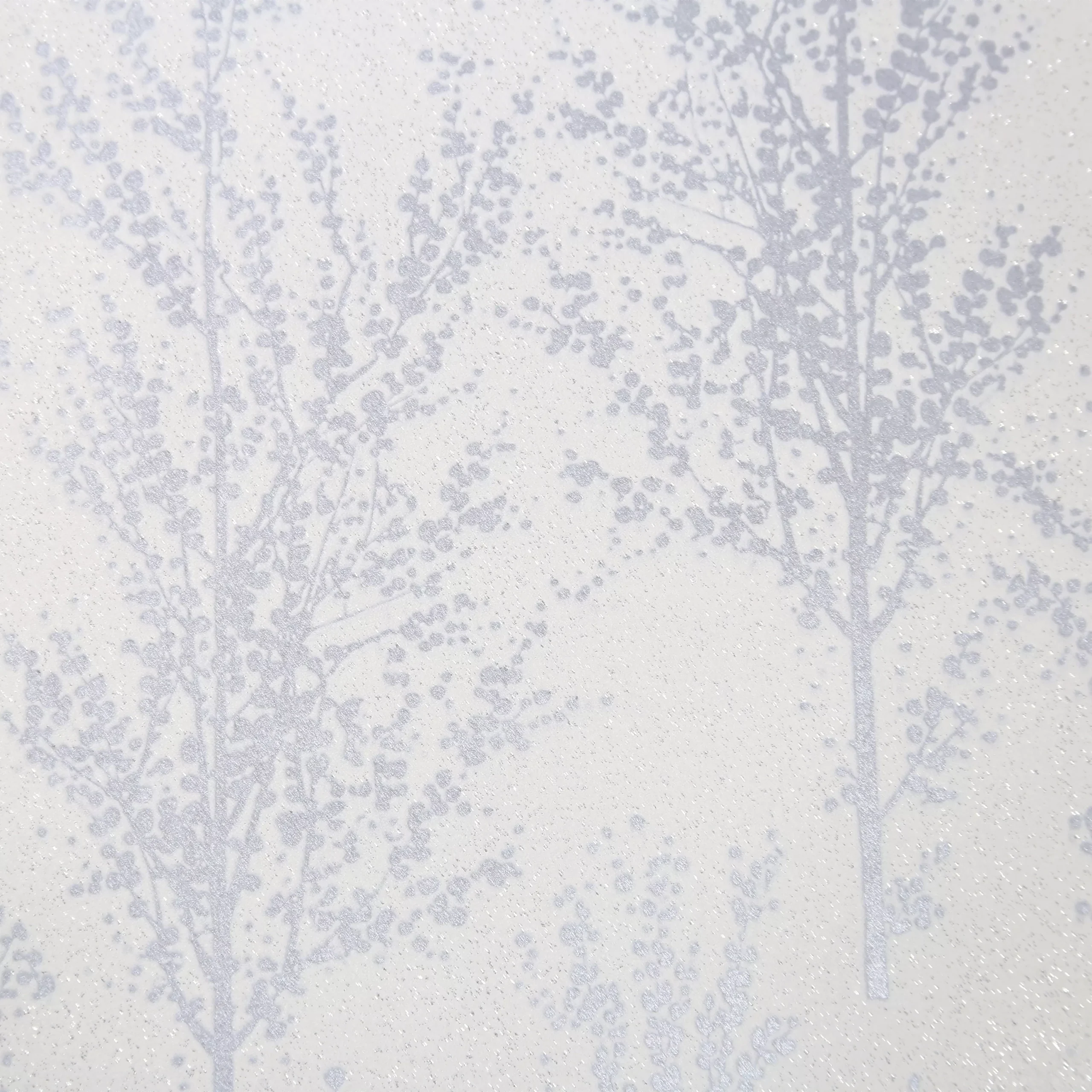 GoodHome Jatoba White Tree Silver Glitter Effect Textured Wallpaper 5 GoodHome Jatoba White Tree Silver Glitter Effect Textured Wallpaper - Image 3