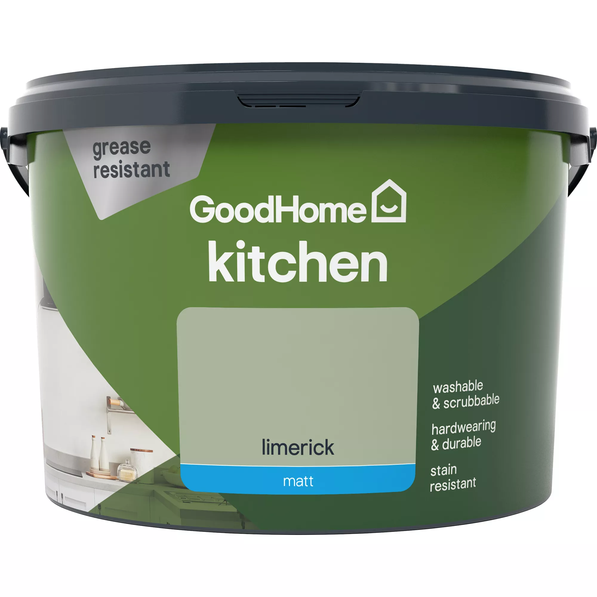 GoodHome Kitchen Limerick Matt Emulsion Paint, 2.5L 5 GoodHome Kitchen Limerick Matt Emulsion Paint, 2.5L - Image 3