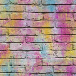 GoodHome Lokta Multicolour Brick Effect Textured Wallpaper -Rust-Oleum Shop goodhome lokta multicolour brick effect textured wallpaper3663602560395 38c bq