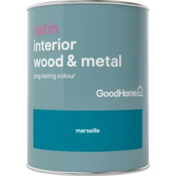 GoodHome Marseille Satin Metal & Wood Paint, 750ml -Rust-Oleum Shop goodhome marseille satin metal wood paint 750ml5036581059538 02c BQ